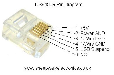 1-wire LED – O Falcão 6 pin rj11 pinout diagram 